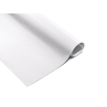 Folia rolka carbon 4D biała 1,52x30m