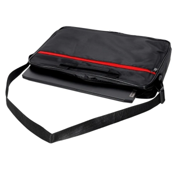 Torba na laptopa 15,6 cali etui pokrowiec z paskiem teczka damska męska czarna