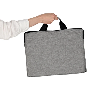 Torba na laptopa 15,6 cali etui pokrowiec teczka damska męska szara