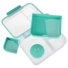 Lunch box śniadaniówka pudełko śniadaniowe z przegródkami dzielone 2200ml miętowe