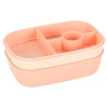 Lunch box śniadaniówka pudełko śniadaniowe z przegródkami dzielone 1900ml morelowe