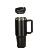 Kubek termiczny ze słomką i uchwytem termos 1200ml czarny