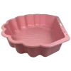 Piaskownica zamykana basen Muszelka Twins podwójna 2w1 160x87,5x19,5cm różowa
