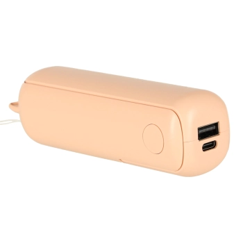 Wiatrak biurkowy wentylator mini ręczny składany wiatraczek przenośny USB różowy