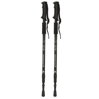 Kijki kije trekkingowe do nordic walking składane 2 sztuki czarne