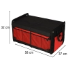 Organizer do bagażnika torba do samochodu czarny czerwony 58x37x32