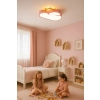 Lampa LED sufitowa plafon do pokoju dziecięcego ściemniana LUMELA + pilot chmurka różowa