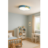 Lampa LED sufitowa plafon do pokoju dziecięcego ściemniana LUMELA + pilot chmurka niebieska