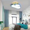 Lampa LED sufitowa plafon do pokoju dziecięcego ściemniana LUMELA + pilot chmurka niebieska