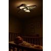 Lampa LED sufitowa plafon do pokoju dziecięcego ściemniana LUMELA + pilot samolot