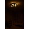 Lampa LED sufitowa plafon do pokoju dziecięcego ściemniana LUMELA + pilot samolot