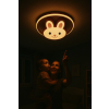 Lampa LED sufitowa plafon do pokoju dziecięcego ściemniana LUMELA + pilot króliczek