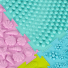 Mata sensoryczna puzzle montessori do masażu stóp 8 elementów pastelowe