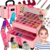 Kuferek zestaw kosmetyków do makijażu i paznokci makeup kosmetyki cienie lakiery walizka