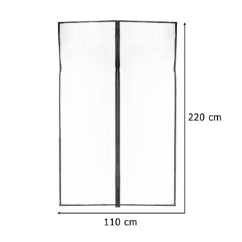 Moskitiera siatka magnetyczna LUARO na drzwi solidna mocny magnes 110x220cm