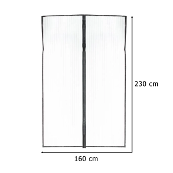 Moskitiera siatka magnetyczna LUARO na drzwi solidna mocny magnes 160x230cm