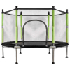Trampolina ogrodowa dla dzieci siatka 140 cm zielona