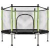 Trampolina ogrodowa dla dzieci siatka 140 cm zielona