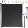 Markiza boczna tarasowa LUARO parawan zwijana 180 x 400 cm szara