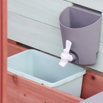 Piaskownica drewniana LULILO Sablo z obracanym daszkiem 360°120cm