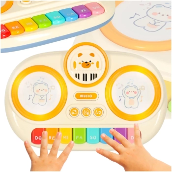 Pianinko organki interaktywne dla dzieci edukacyjne beżowy
