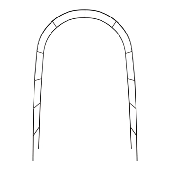 Pergola ogrodowa łuk uchwyt na róże kwiaty bluszcz pnącza metalowa 240 x 140 cm