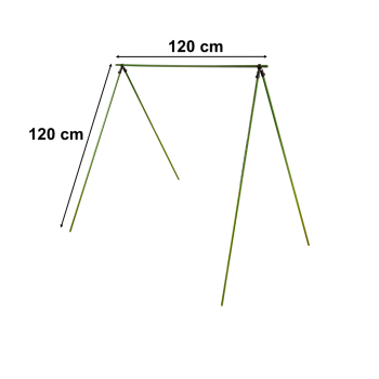 Tyczka palik podpora na pomidory ogórki kwiaty rośliny powlekane tyczki 120 cm 10 szt