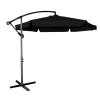 Parasol ogrodowy duży składany z wysięgnikiem 290cm czarny