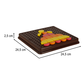 Układanka kreatywna logiczna puzzle mozaika geometryczne kształty