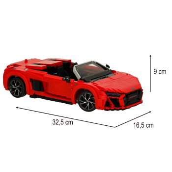 Samochód Rastar 93800 AUDI R8 Spyder 1:14 klocki 1440 el.