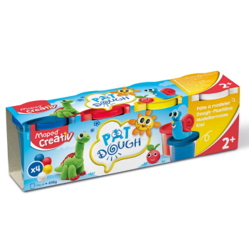 Masa plastyczna ciastolina 4x114g 4 kolory podstawowe Creative Maped