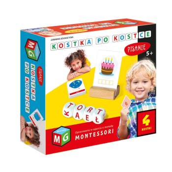 Zabawka edukacyjna montessori Kostka po kostce pisanie 4 kostki 5+ MULITGRA