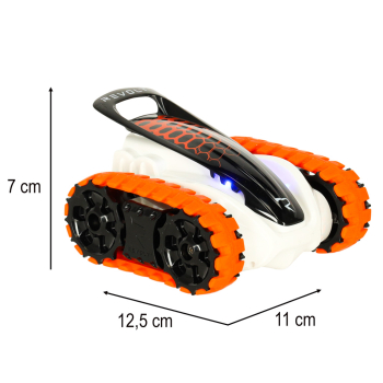 Samochód zdalnie sterowany pojazd gąsiennicowy RC REVOLT TG1006 High-Performance Track Racer 2.4GHz LED Off-Road Zasięg do 40m czerwony