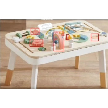 Stolik manipulacyjny LULILO montessori miętowy