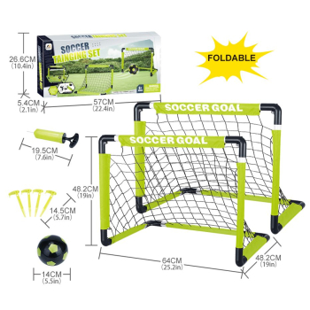 Bramka piłkarska do piłki nożnej zestaw x2 (piłka, pompka)