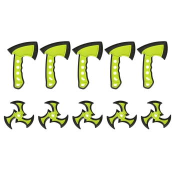 Dart tarcza silikonowa toporek x5 gwiazdka x5 21