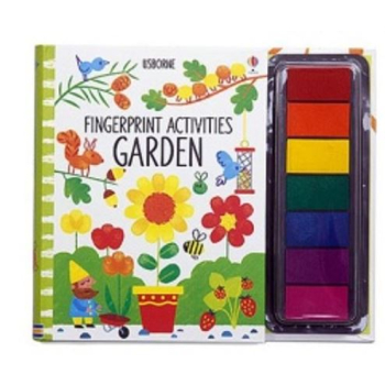 Farby do malowania palcami kolorowanka ogród