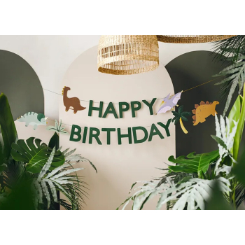 Baner Happy Birthday Dino 3m