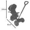 Rowerek trójkołowy TRIKE FIX Elite 2w1 rower spacerówka 6w1 czarny