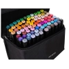 Markery dwustronne mazaki alkoholowe w etui 80 szt