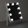 Lusterko do makijażu kosmetyczne podświetlane 9 LED Hollywood z 9 żarówkami USB 25 x 30 cm