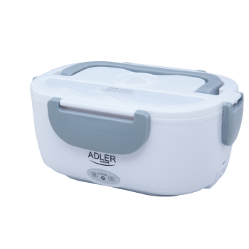 Adler AD 4474 grey Pojemnik na żywność podgrzewany lunch box zestaw pojemnik separator łyżeczka 1,1 L
