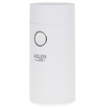 Adler AD 4446ws Młynek do kawy orzechów ziół elektryczny biały srebrny 150W