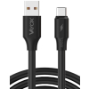 Kabel USB-USB-C dwie końcówki 120W 3A 1m czarny