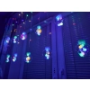 Lampki LED kurtyna kule świąteczne choinkowe 3m 108LED multikolor