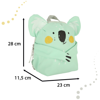 Plecak przedszkolaka szkolny koala zielony