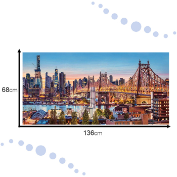 CASTORLAND Puzzle układanka 4000 elementów Good Evening New York - Wieczór w Nowym Jorku 138x68cm