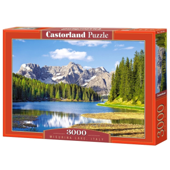 Puzzle układanka 3000 elementów Jezioro Misurina we Włoszech 92 x 68 cm CASTORLAND