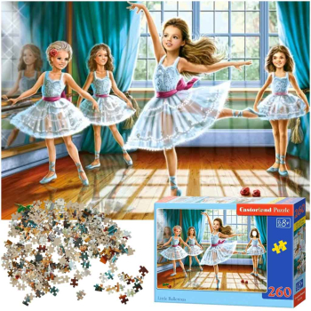 CASTORLAND Puzzle układanka 260 elementów Little Ballerinas - Baletnice 8+