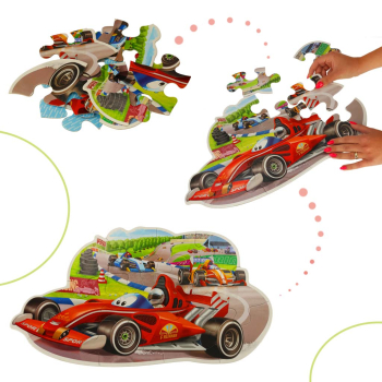 CASTORLAND Puzzle układanka 12 elementów Racing Bolide - Wyścigi 3+